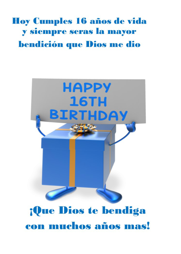 16th birthday spanish 1 1 front