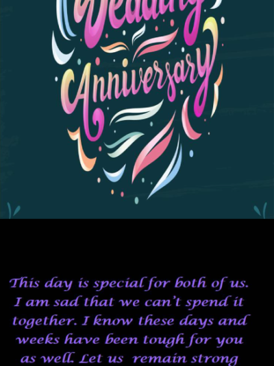 wedding anniversary card