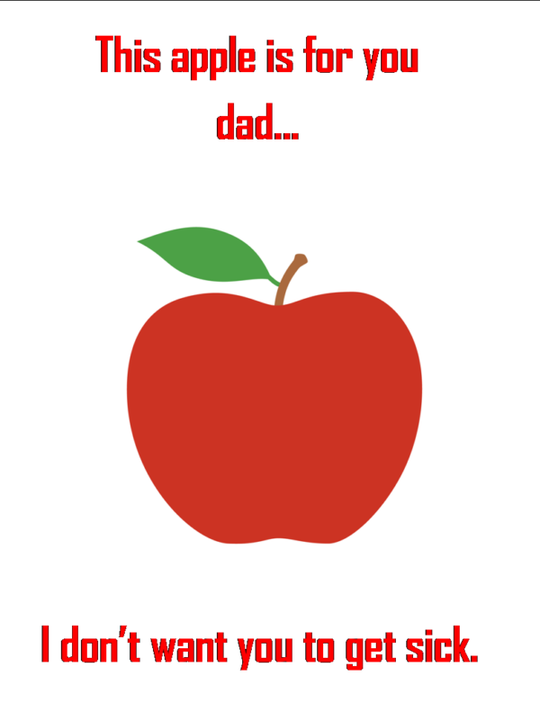 An apple a day dad