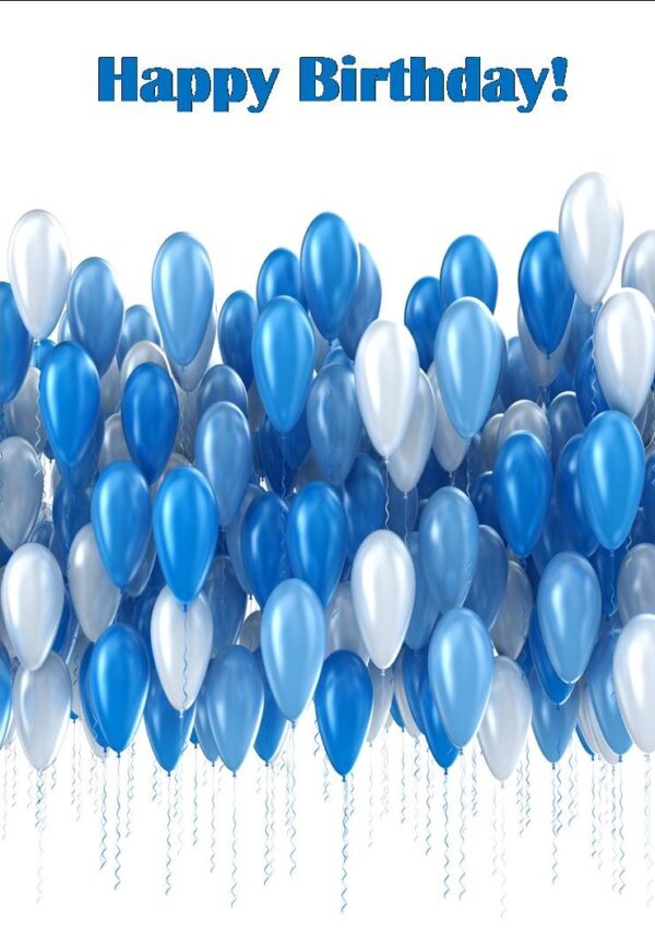 Blue Balloon Birthday